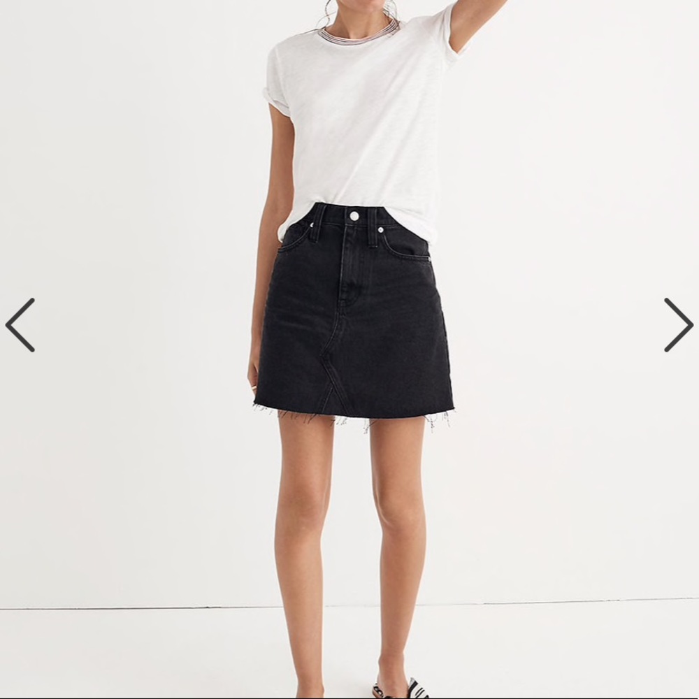 Madewell | Denim Frisco Mini Skirt in Lunar Wash